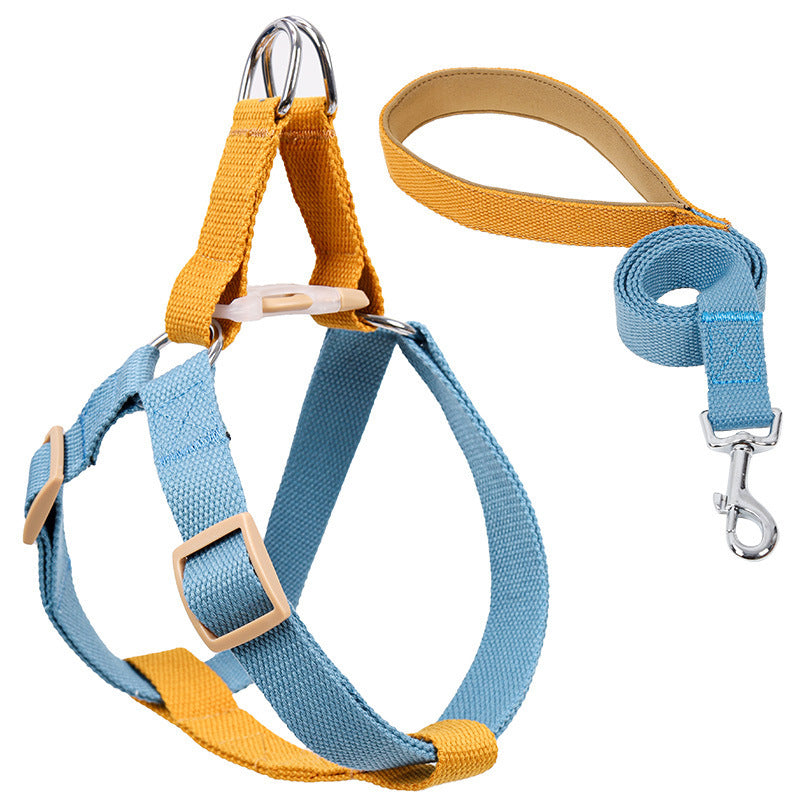 Color Pet Drawstring Leash and harness