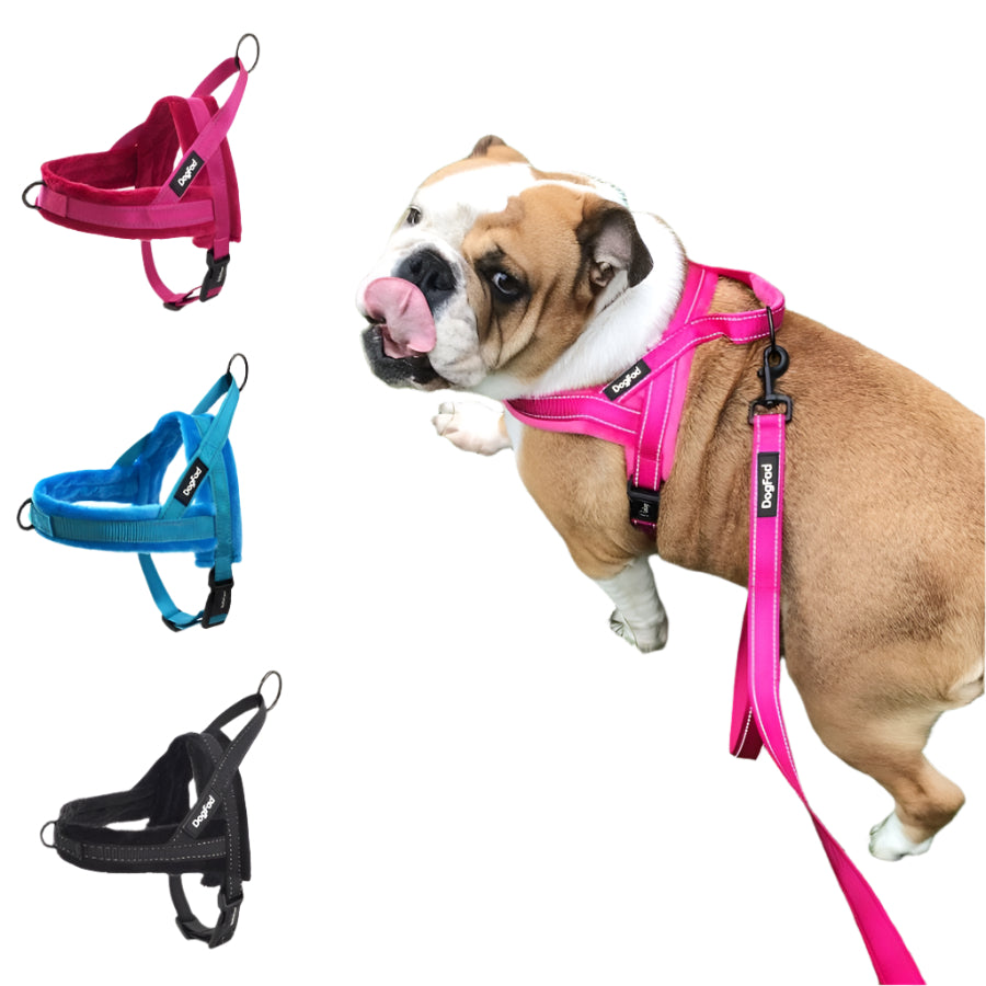 Fleece Adjustable Vest With Pet Chest Harness