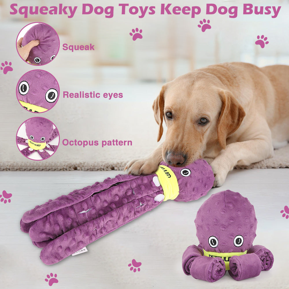 Interactive snuffle octopus toy - Iq training & slow feeder for dogs