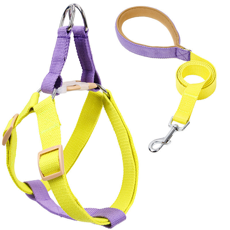 Color Pet Drawstring Leash and harness